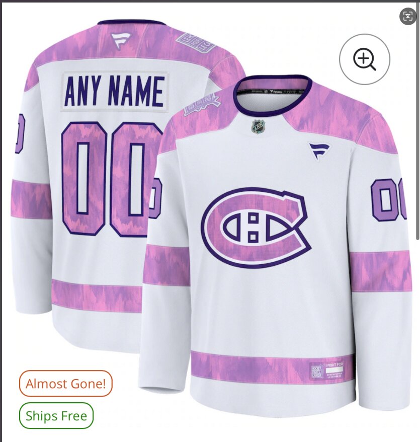 NHL Men adidas Montreal Canadiens white and purple Customized Jersey->customized nhl jersey->Custom Jersey